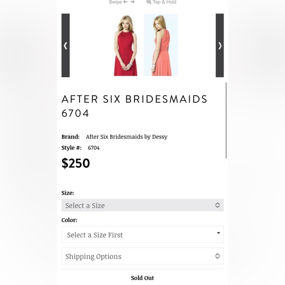 Gorgeous Halter Chiffon Bridesmaid Gown - Picture 6 of 6